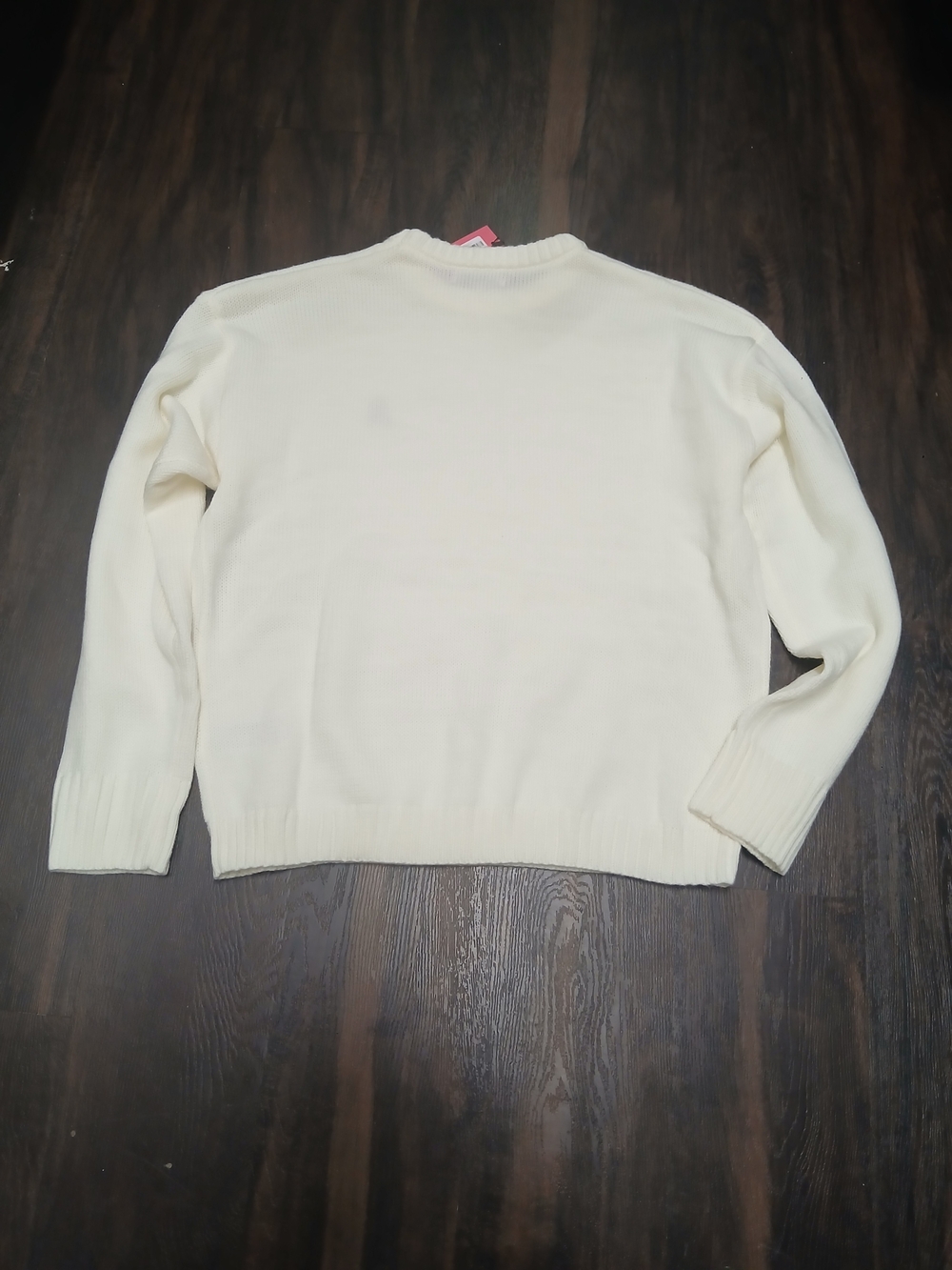 Edikted Ivory Crewneck Sweater with Small Embroidered Logo - Picture 6 of 6